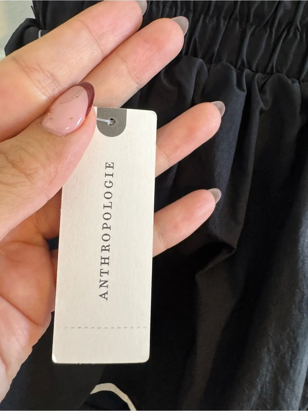 NWT Anthropologie Black & White Piped Athletic Mini Skort Size Small
